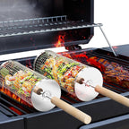 Premium Grill Basket made of stainless steel for outdoor BBQ - Euroselle