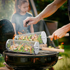 Premium Grill Basket made of stainless steel for outdoor BBQ - Euroselle