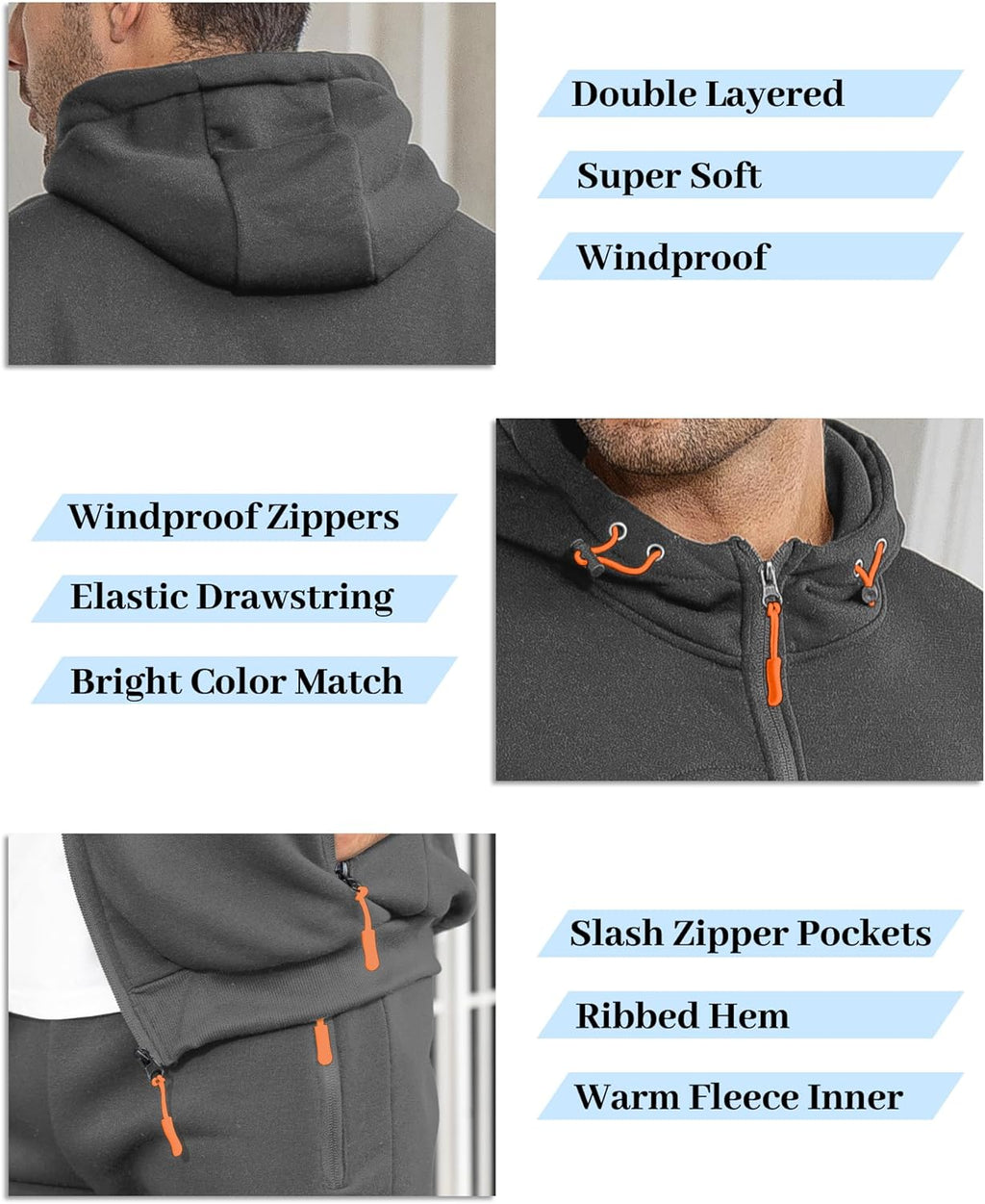 Ensemble de jogging de sport deux pièces pour homme avec pull et pantalon - survêtement léger et respirant pour l'entraînement, la salle de sport et la détente décontractée