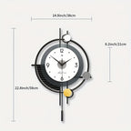 Sleek Living Room Clock with Simple Design Accent - Euroselle