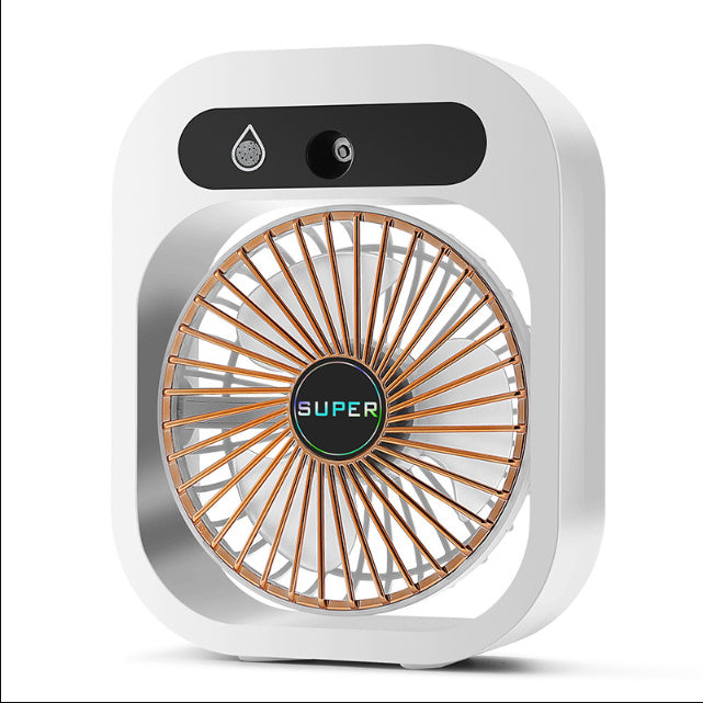 Ventilador nebulizador portátil AquaFlow — diseño de mano de 3 velocidades, sistema de nebulización integrado