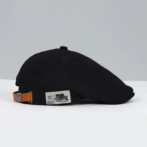 Leichtes, verstellbares Barett für Herren – Schwarz, Rot, Blau, Gelb, Beige