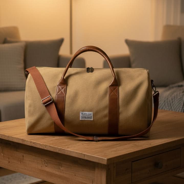 Overnight-duffelbag i kanvas — Flere rum til rejser og fitness