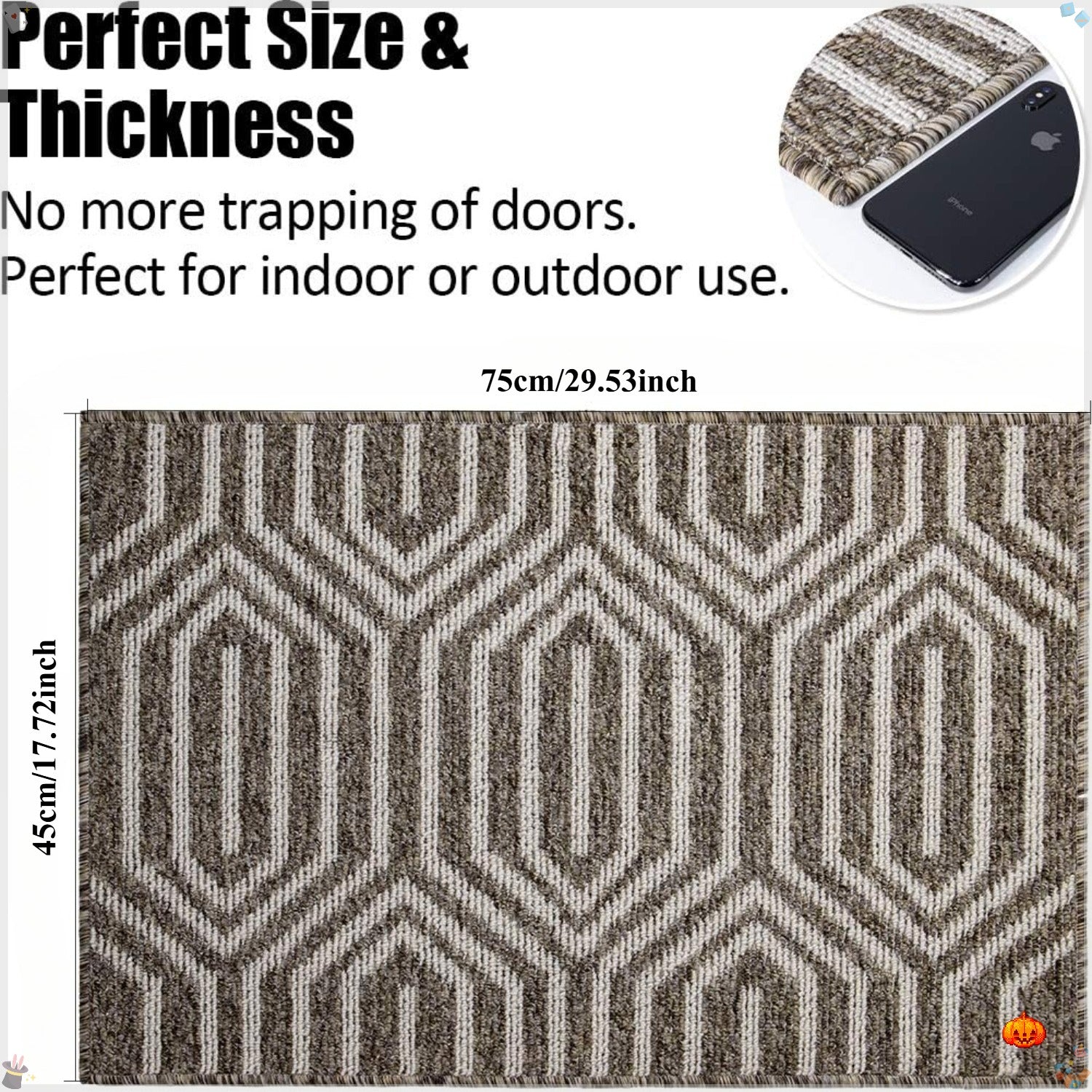 Soft Velvet Indoor Anti-Slip Entrance Mat - Euroselle