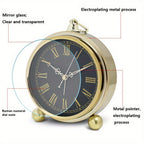 European Retro Metal Alarm Clock - Euroselle