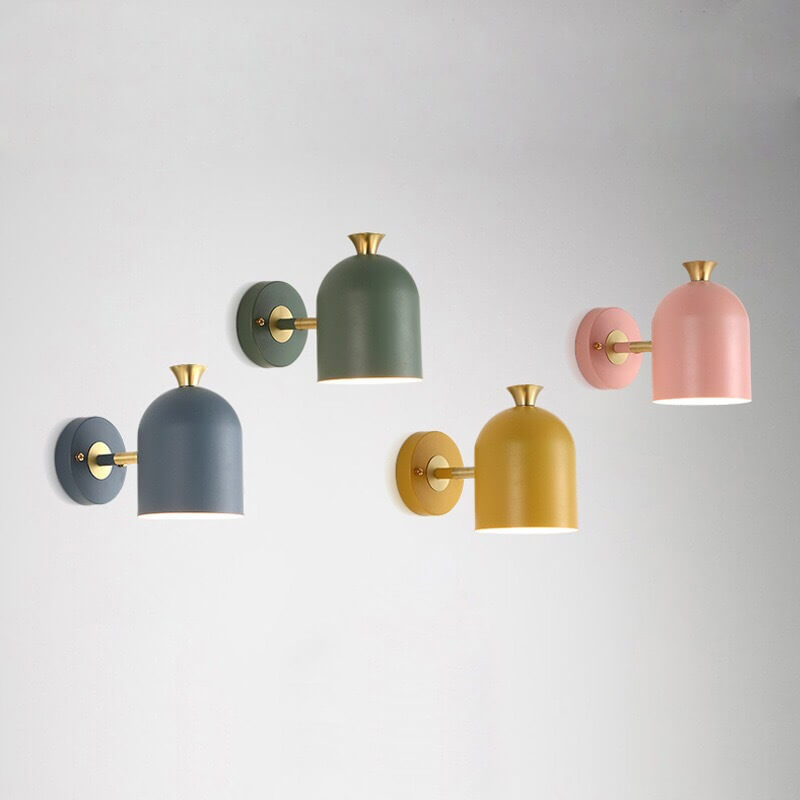 LumenLine Modern Metal Cylinder Wall Lamp With One Light