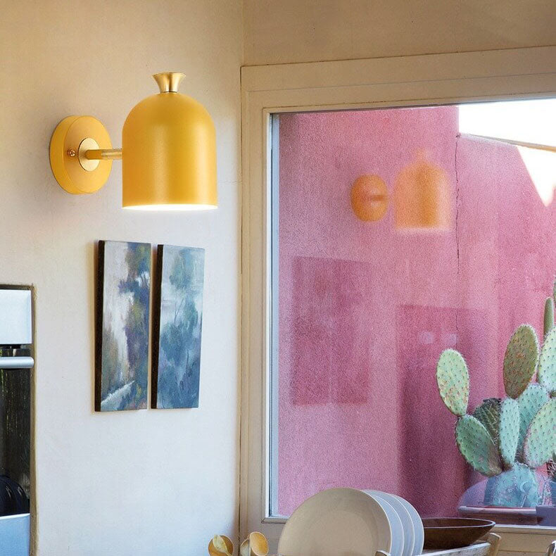 LumenLine Modern Metal Cylinder Wall Lamp With One Light