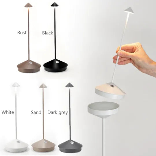 Ładowalna aluminiowa lampa LED oświetlająca, 12 in, 185 lumenów, 2700K
