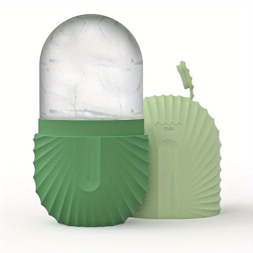 Reusable Face Roller with Ice Mold Cube for Refreshing Massage - Euroselle