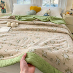 Lightweight Floral Summer Quilt for Breathable Sleep Comfort - Euroselle