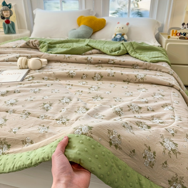 Lightweight Floral Summer Quilt for Breathable Sleep Comfort - Euroselle