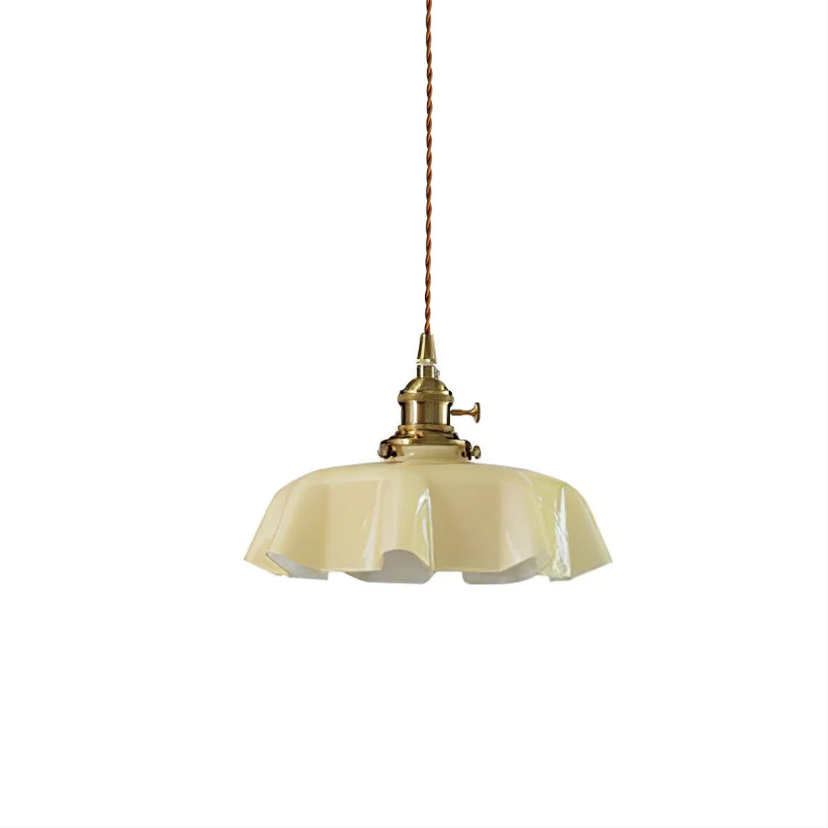 Textured Dome Pendant Light — Adjustable Height, White, Beige, Pink & Blue