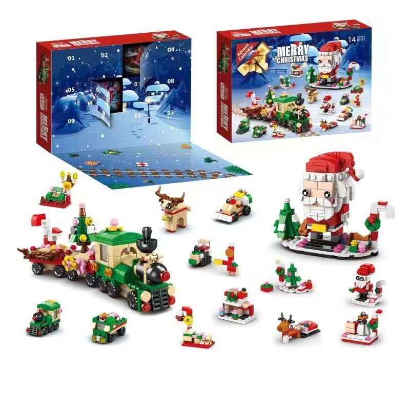 Calendário do Advento BrightBlocks para crianças — 12 blocos para construir uma árvore de Natal festiva