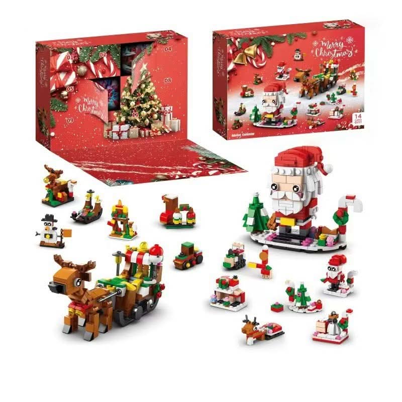 Calendário do Advento BrightBlocks para crianças — 12 blocos para construir uma árvore de Natal festiva