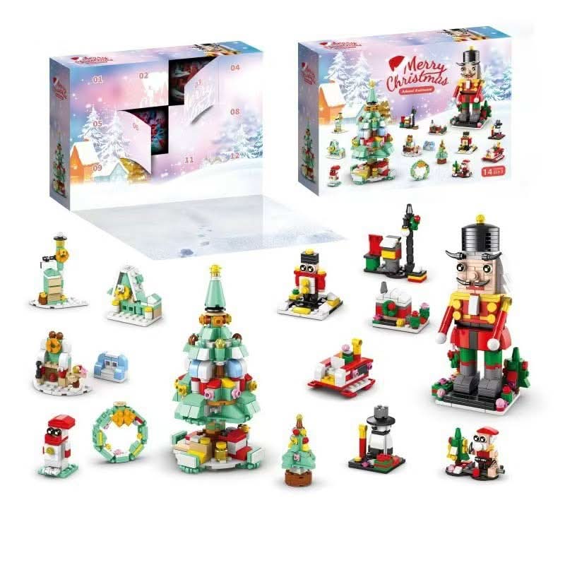 Calendário do Advento BrightBlocks para crianças — 12 blocos para construir uma árvore de Natal festiva