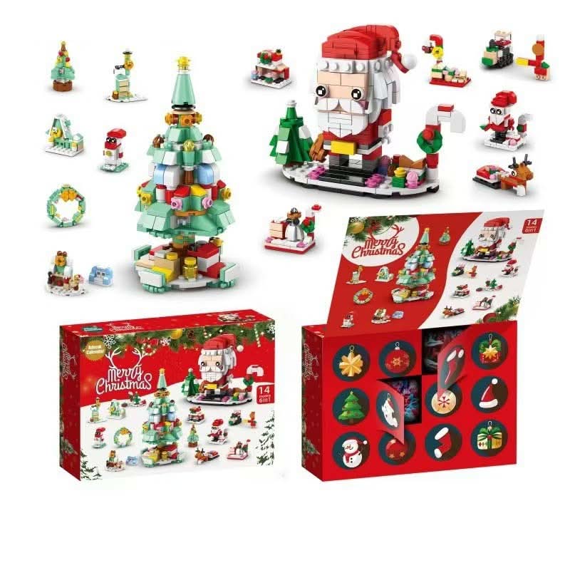 Calendário do Advento BrightBlocks para crianças — 12 blocos para construir uma árvore de Natal festiva