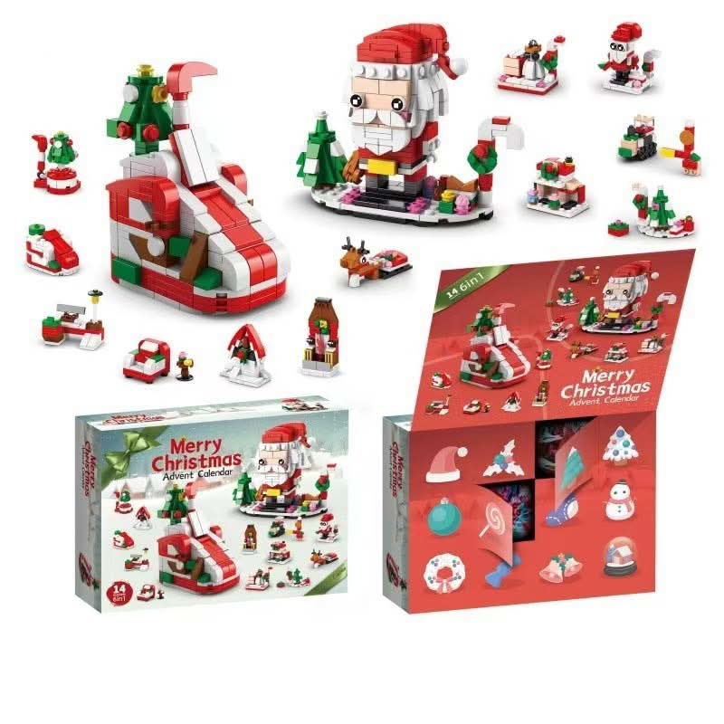 Calendário do Advento BrightBlocks para crianças — 12 blocos para construir uma árvore de Natal festiva