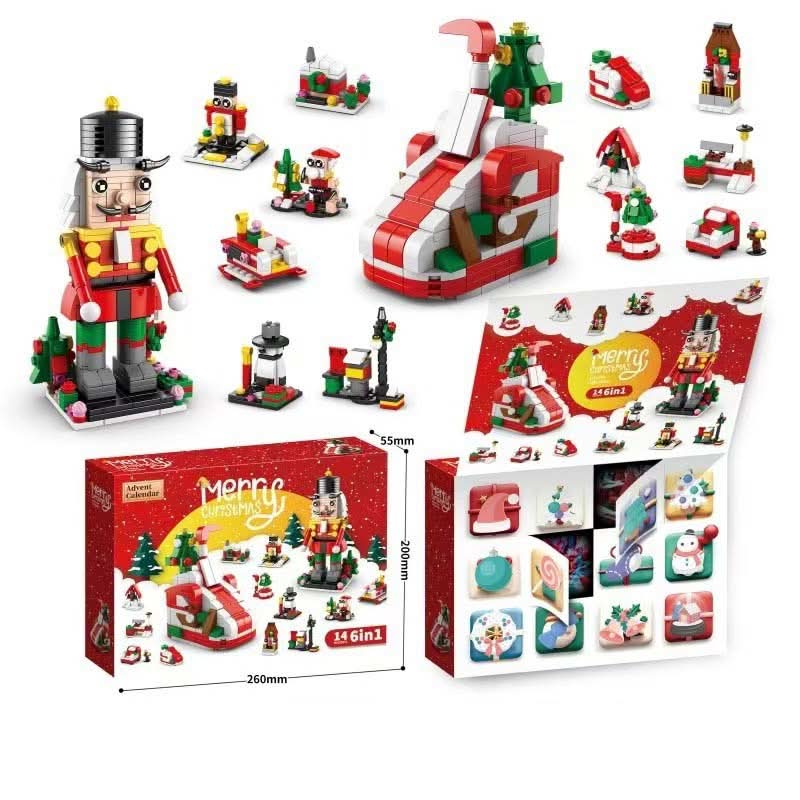 Calendário do Advento BrightBlocks para crianças — 12 blocos para construir uma árvore de Natal festiva