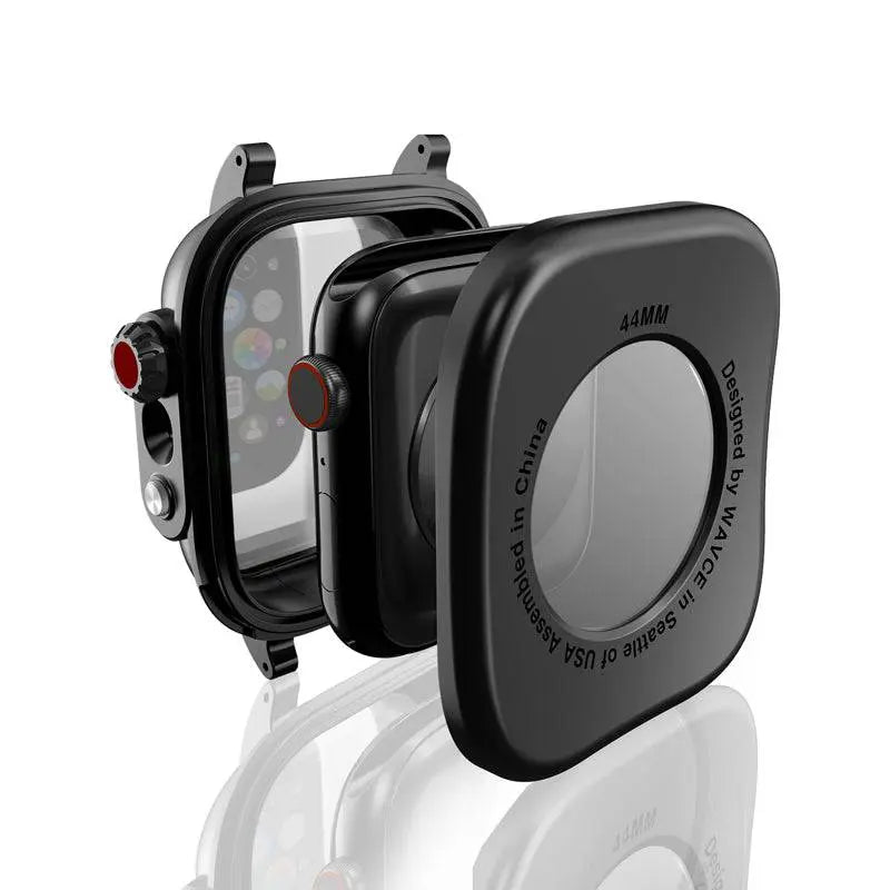 Silikonerem og etui til Apple Watch 42/44 mm Series 6/5/4/SE