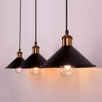 Rivelle Brass Cone Pendant Light
