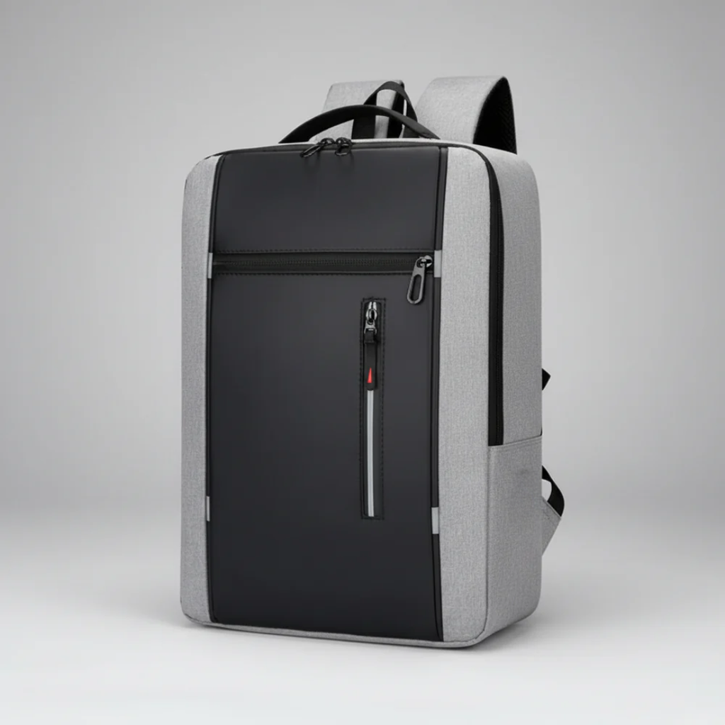 Water-Resistant Laptop Backpack — USB Port, Padded 15.6-Inch Sleeve