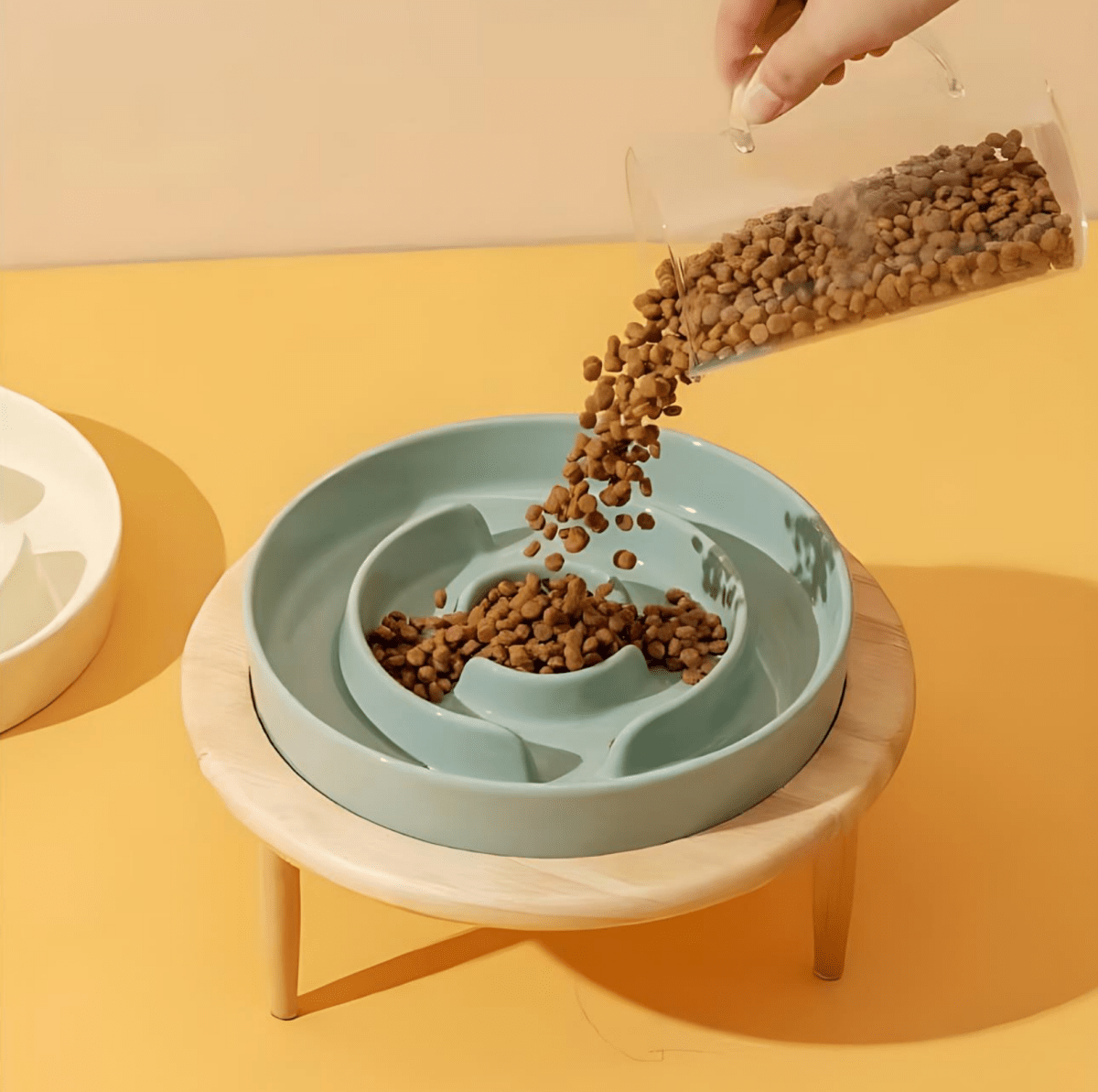 WhiskerNest Slow Feeder Bowl — Labyrinth Layout Design