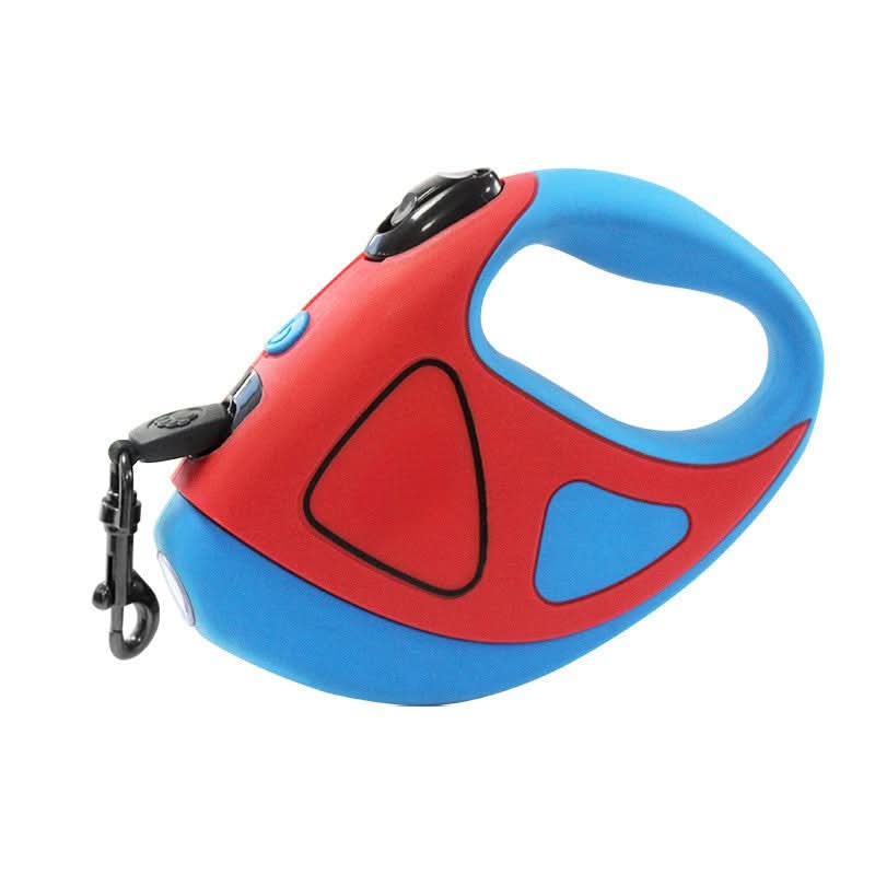 LuminaGrip Automatic Dog Leash — Built-In LED Light, Anti-Slip Handle