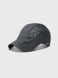 Unisex Ventilated Quick-Dry Running Cap — Adjustable Curved Brim