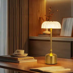 Table Lamp Rechargeable Dimmable Acrylic Floral Design | Euroselle