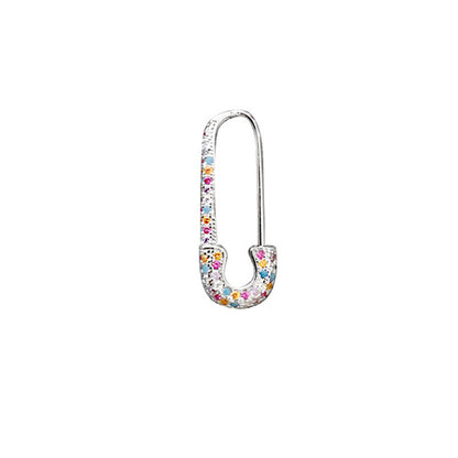 Boucles d'oreilles Luxe en Zircon - Élégance Dopamine Multicolore