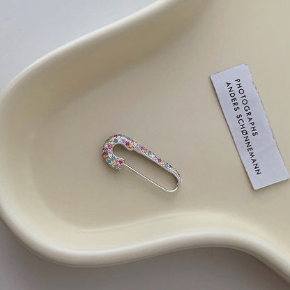 Boucles d'oreilles Luxe en Zircon - Élégance Dopamine Multicolore