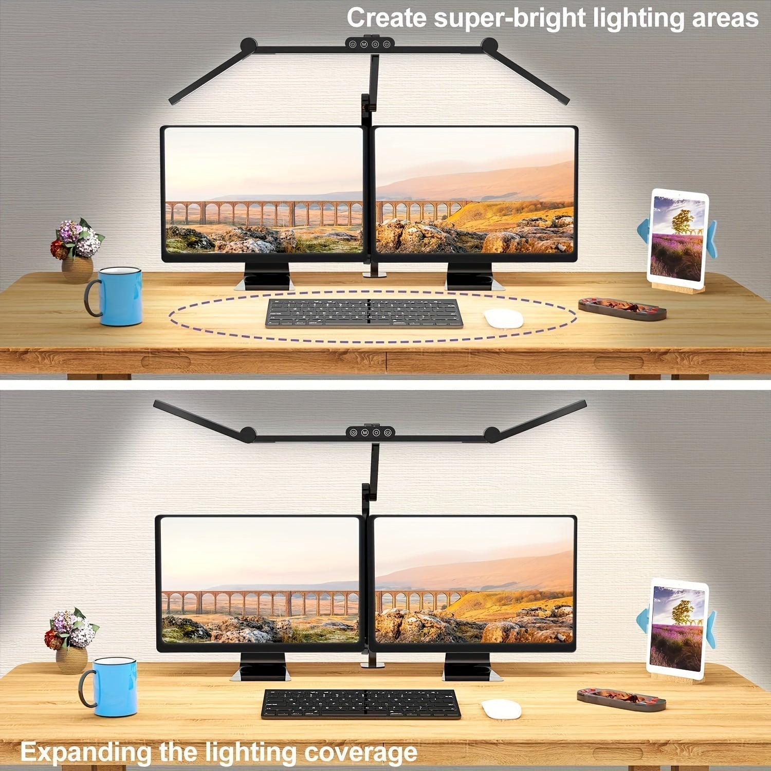Three-Head Clampable LED Desk Lamp - Euroselle