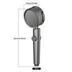 Adjustable High-Pressure Shower Head with Three Water Flow Settings - Euroselle