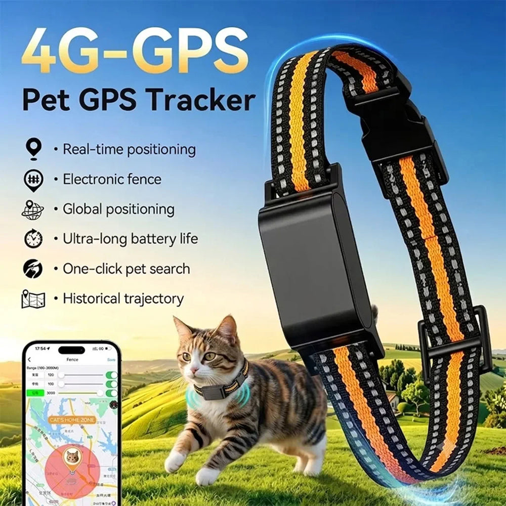 Cat Collar GPS Location Monitor — Geofence Alerts & Route History