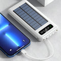 מטען סולארי נייד 20000mAh — שתי יציאות, תצוגת LED