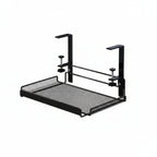 Adjustable Metal Desk Rack with No-Drill Hanging Organizer - Euroselle