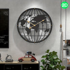 40CM Openwork 2D Metal Wall Clock - Euroselle