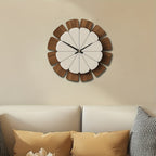 Decorative Silent Wooden Wall Clock - Euroselle