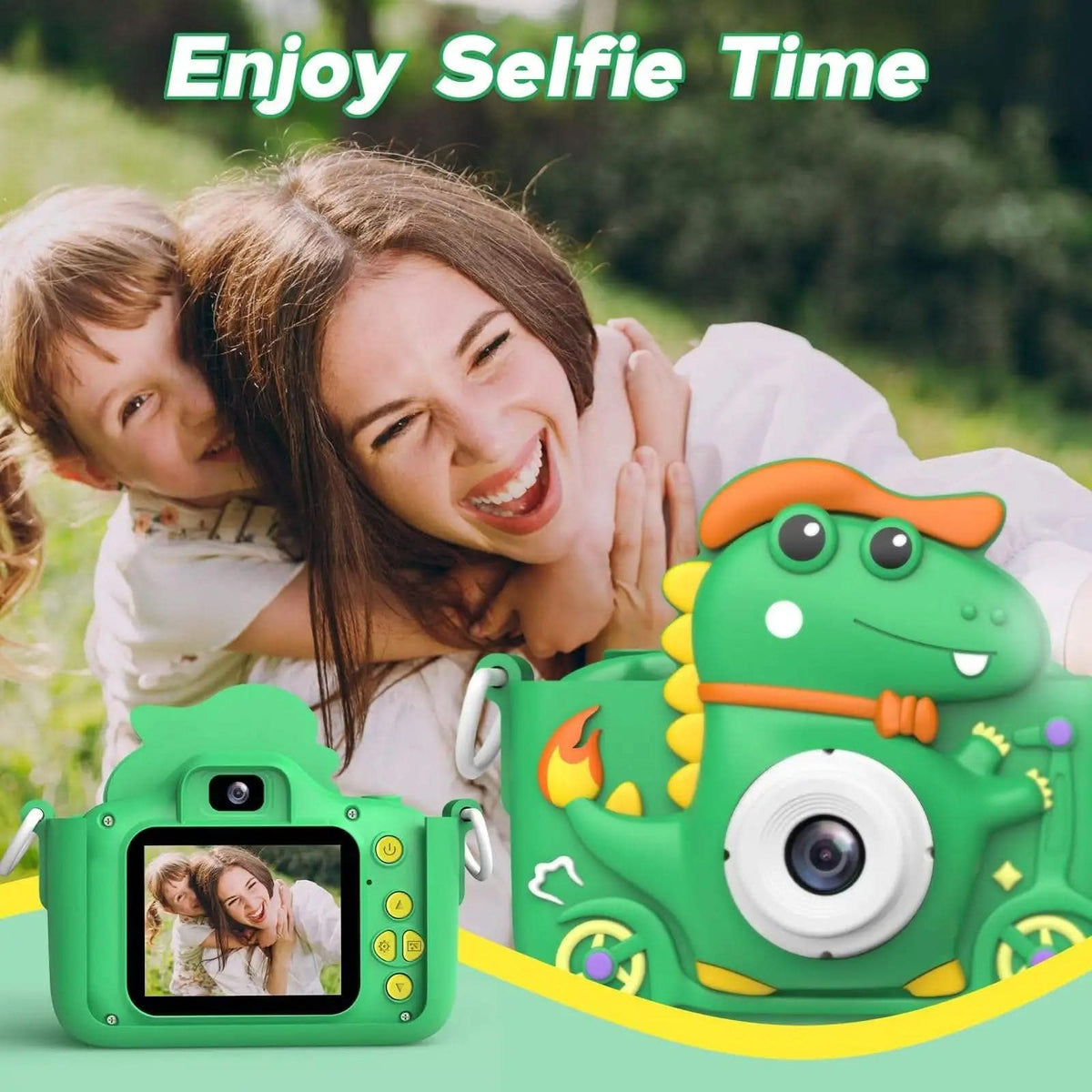 Appareil photo pour enfants NovaDino Dinosaur Explorer — HD 1080P, de 3 à 9 ans