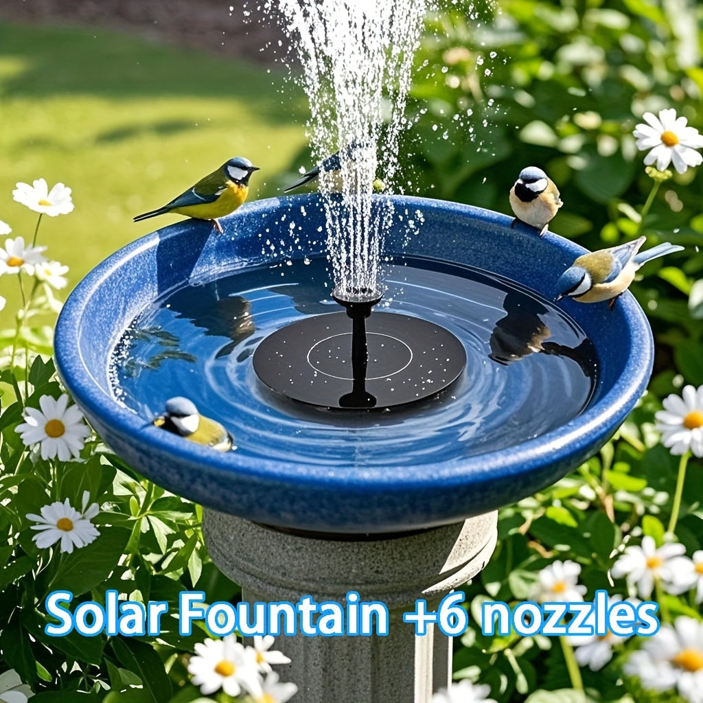 Automatic Solar Floating Fountain Pump — 6 Interchangeable Spray Heads