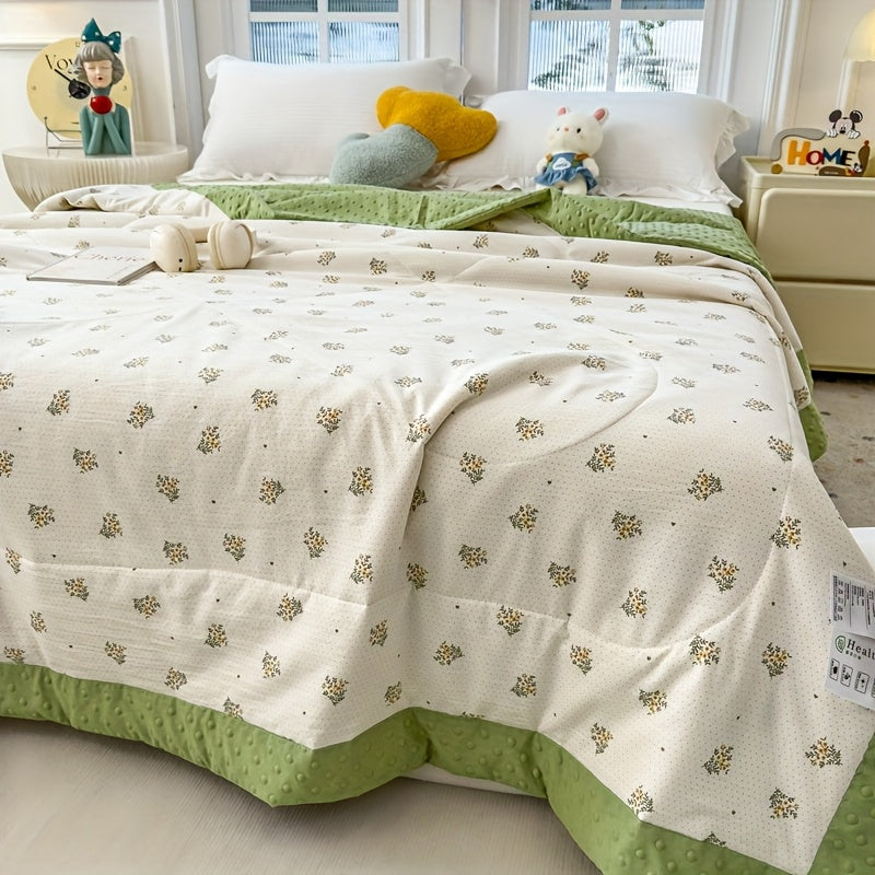 Lightweight Floral Summer Quilt for Breathable Sleep Comfort - Euroselle