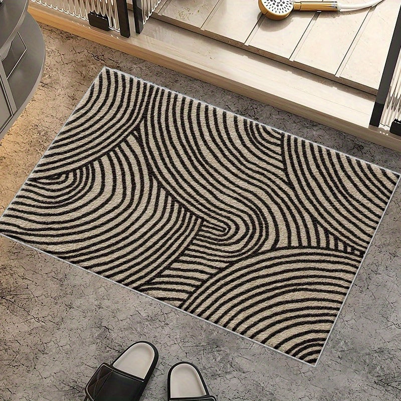 Abstract Swirl Pattern Doormat for Indoor and Outdoor Use - Euroselle