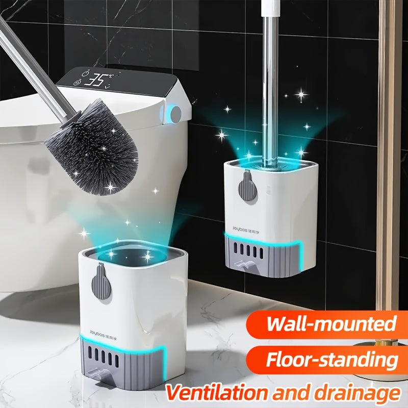 Long Handle Toilet Brush & Holder, Essential Cleaning Tool - Euroselle