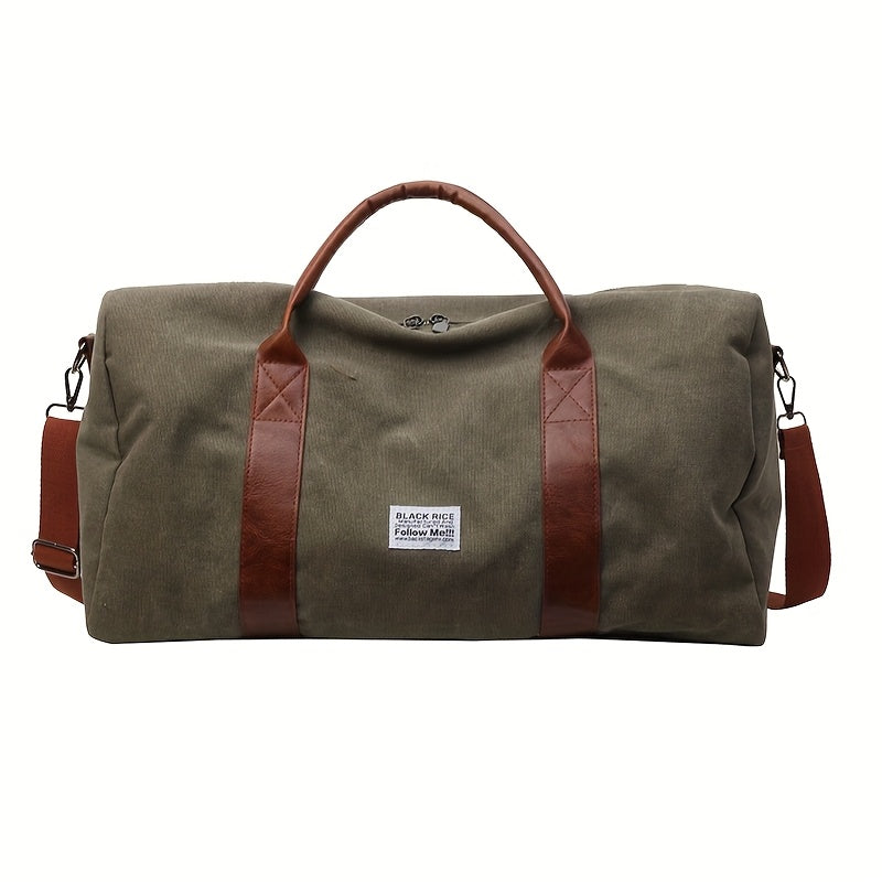 Large Capacity Vintage Washed Travel Duffel Bag Multi-Purpose Organizer - Euroselle
