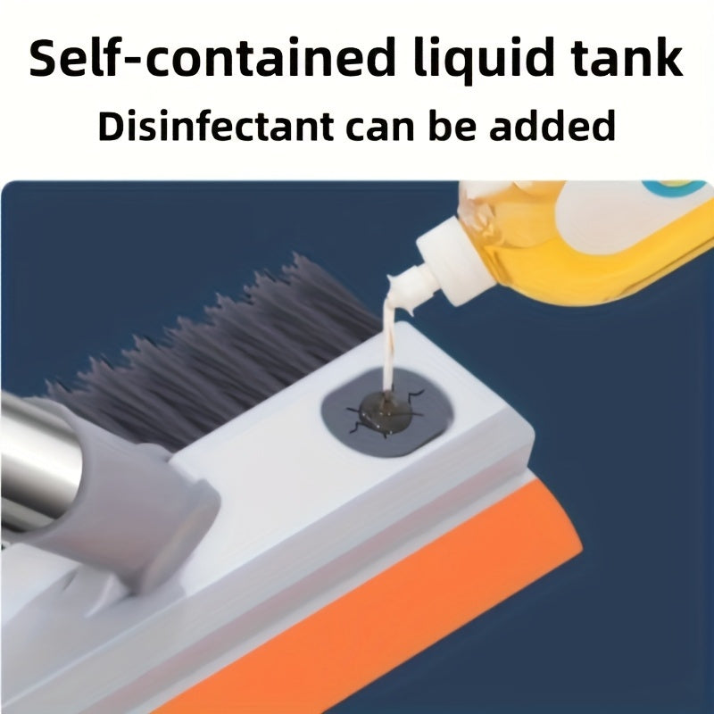 Manual Cleaning Brush with Integrated Soap Reservoir for Bathrooms and Kitchens - Euroselle