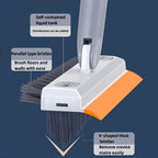 Manual Cleaning Brush with Integrated Soap Reservoir for Bathrooms and Kitchens - Euroselle