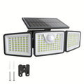 2500 Lm Solar Outdoor Area Lights, 3 Modes, Motion Activated - Euroselle