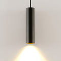 Tube Pendant Light in Black Aluminum