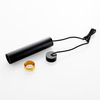 Tube Pendant Light in Black Aluminum