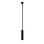 Tube Pendant Light in Black Aluminum